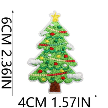Christmas Tree Patches (Iron-On)