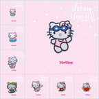 Bow-Faced Kitten Patches (Iron-On)