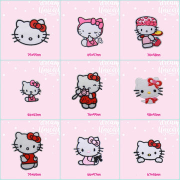 Pink & Cute Kitty Patches (Iron-On)