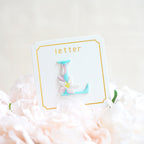 Cute Floral Alphabet Patches(Stick-On)