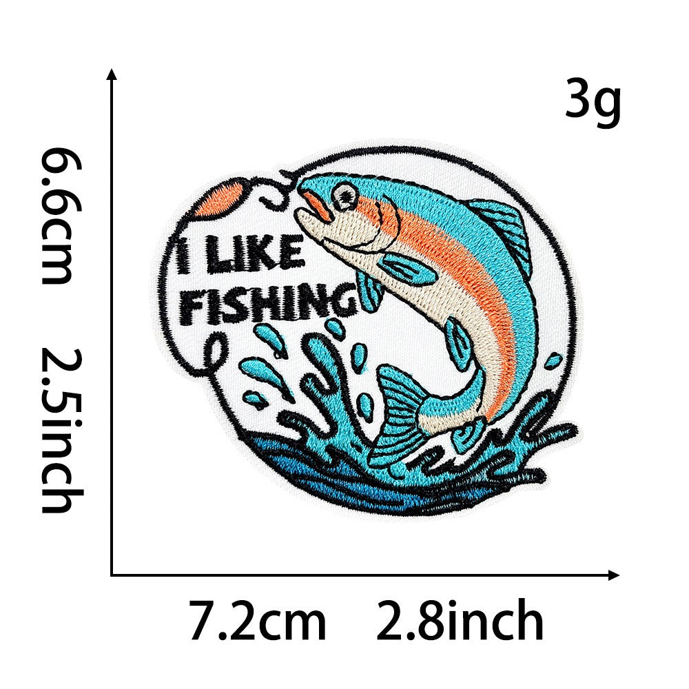 Outdoor Fishing & Camping Patches (Iron-On) - CheerCove