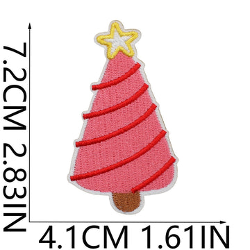 Christmas Tree Patches (Iron-On)