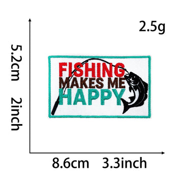 Outdoor Fishing & Camping Patches (Iron-On) - CheerCove