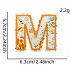 Floral Alphabet Embroidered Patches - CheerCove