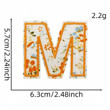 Floral Alphabet Embroidered Patches - CheerCove