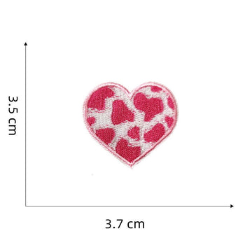 Assorted Heart Embroidered Patches - Multiple Designs Available - CheerCove