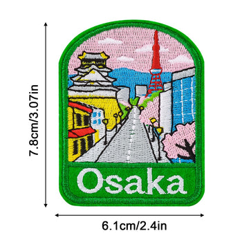 Vintage Travel & World Landmarks Patches (Iron-On)
