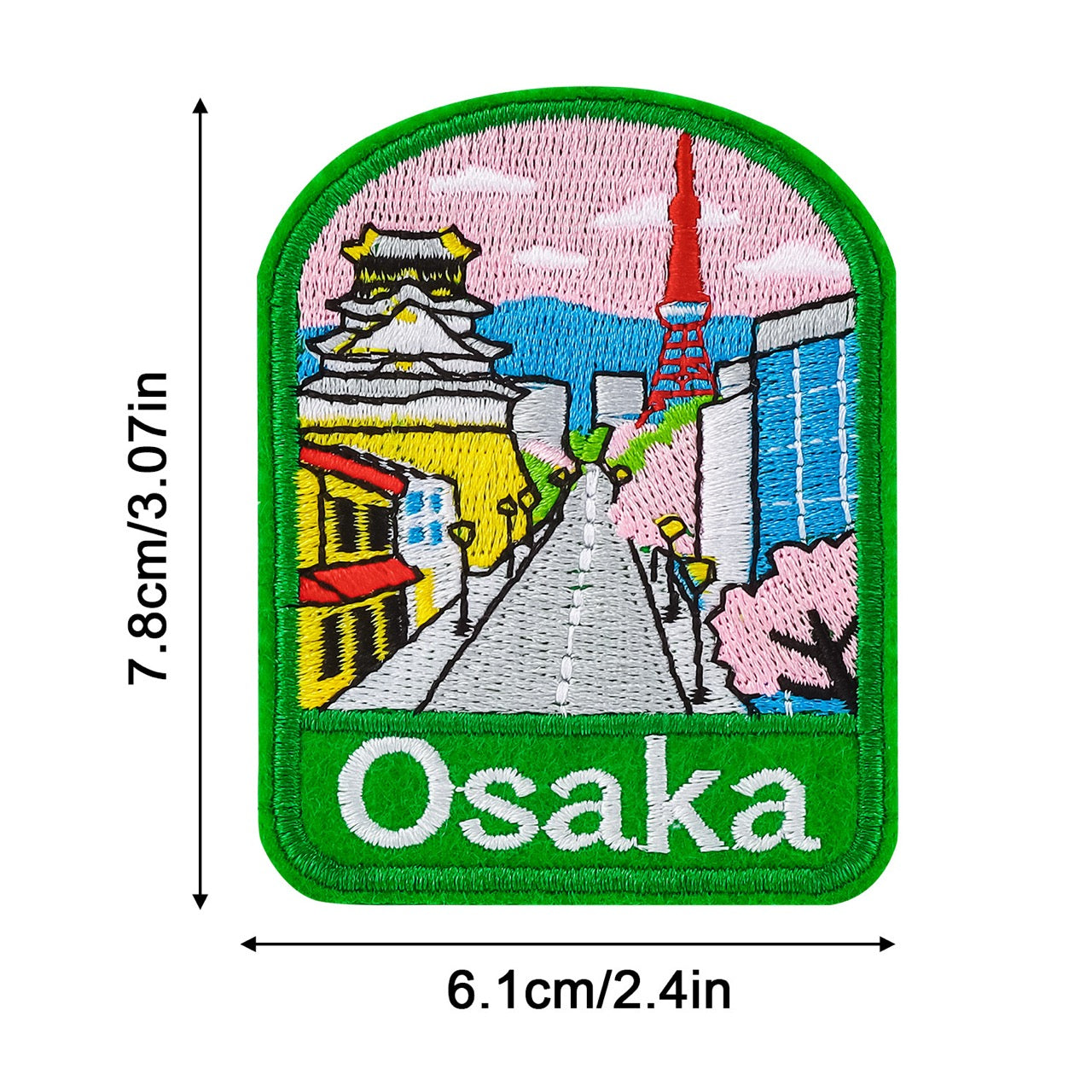 Vintage Travel & World Landmarks Patches (Iron-On)