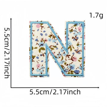 Floral Alphabet Embroidered Patches - CheerCove