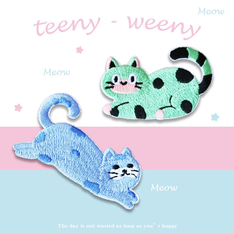Dopamine Kitty Embroidered Patches - Multiple Designs Available - CheerCove