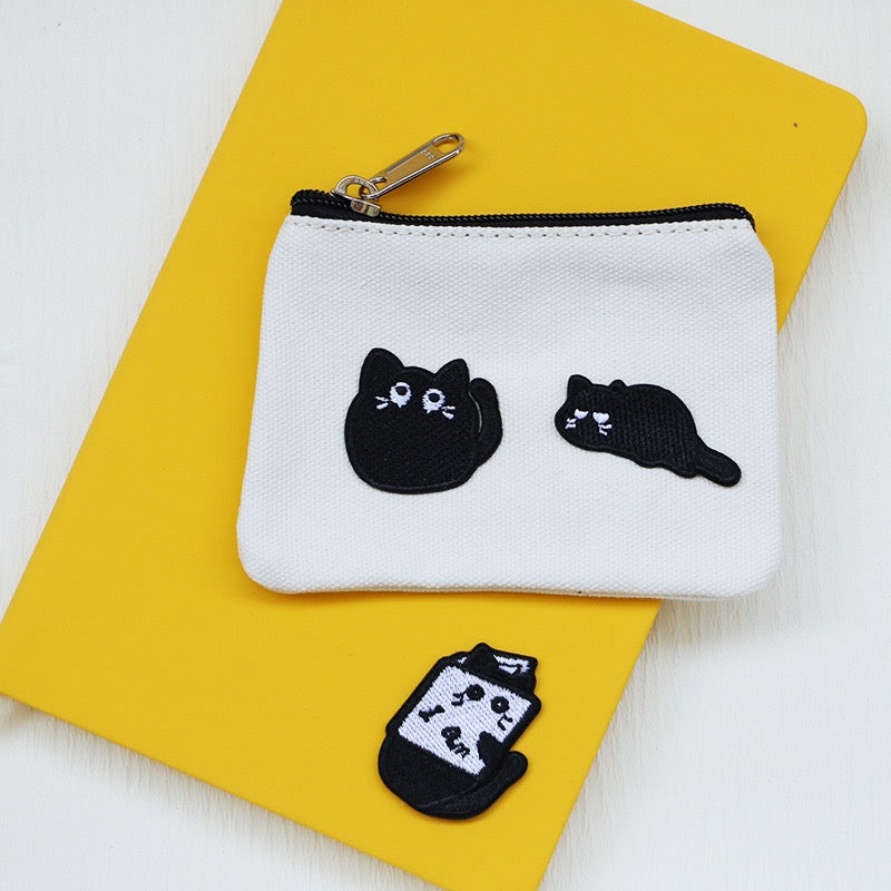 Black Kitty Embroidered Patches - Multiple Designs Available - CheerCove