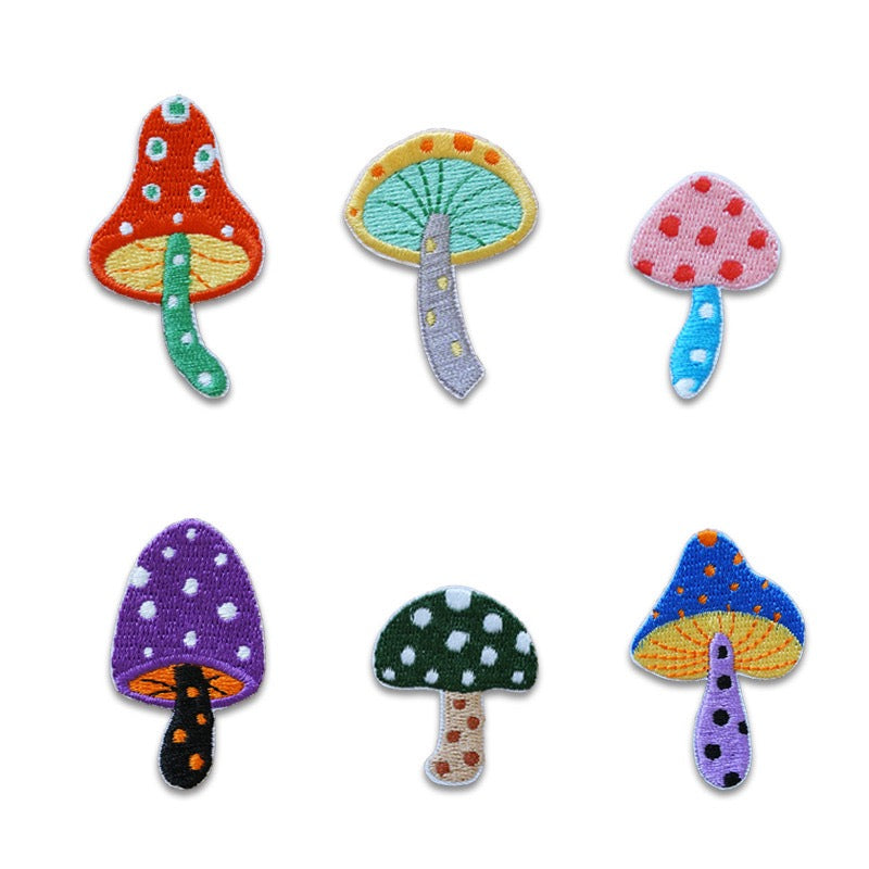 Colorful Mushroom Patches(Stick-On)