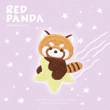 Funny Red Panda Embroidered Patches - Multiple Designs Available - CheerCove