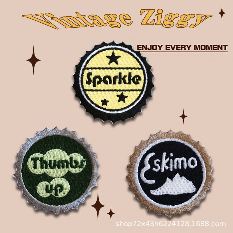 Vintage Ziggy Embroidered Patches - Multiple Designs Available - CheerCove
