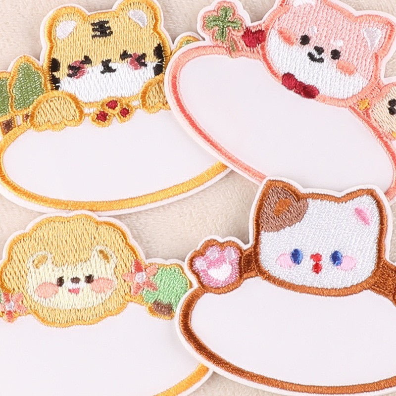 Write-On Name Embroidered Patches ② - Multiple Designs Available - CheerCove