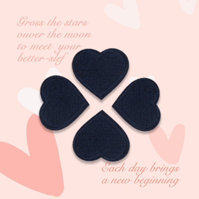 Heart Embroidered Patches - Multiple Designs Available - CheerCove