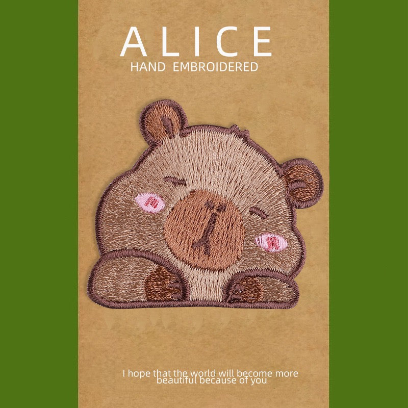 Derpy Capybara Patches (Stick-On)