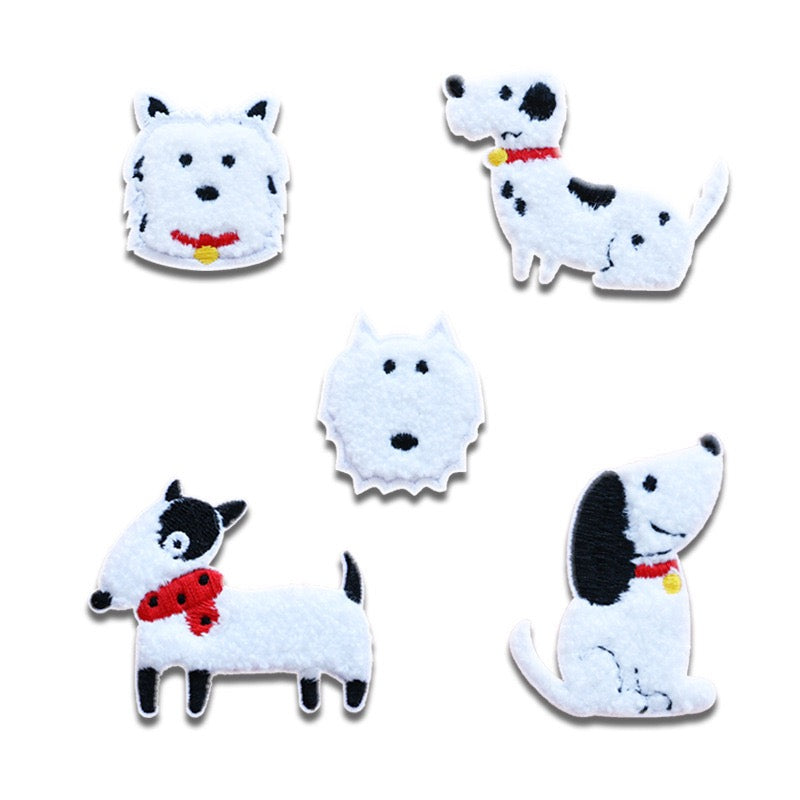 White Pet Dog Patches(Stick-On)