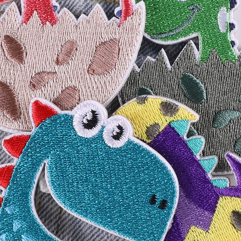 Dinosaur Embroidered Patches - Multiple Designs Available - CheerCove