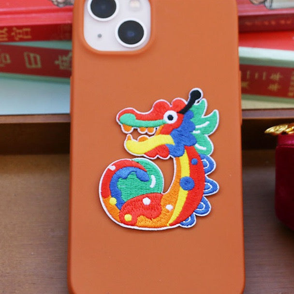 Twin Chinese Dragons Patches(Stick-On) - CheerCove