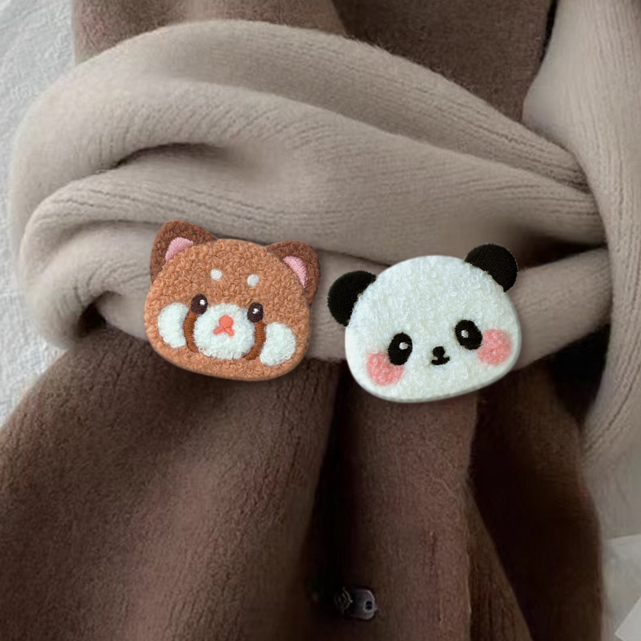 Giant Panda and Red Panda Embroidered Patches - Multiple Designs Available - CheerCove