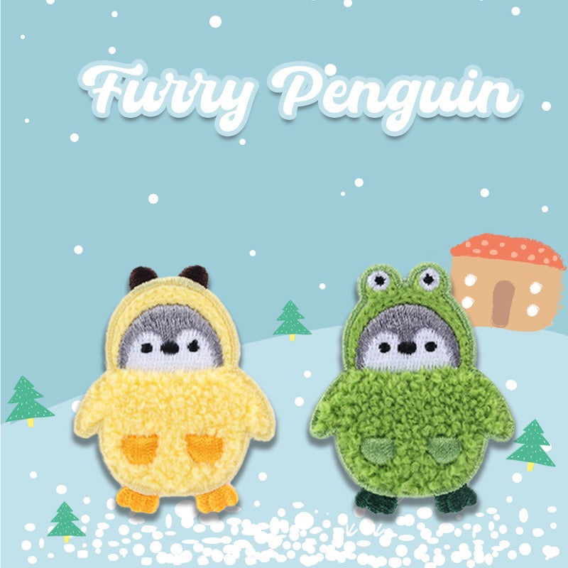 Furry Penguins Embroidered Patches - Multiple Designs Available - CheerCove