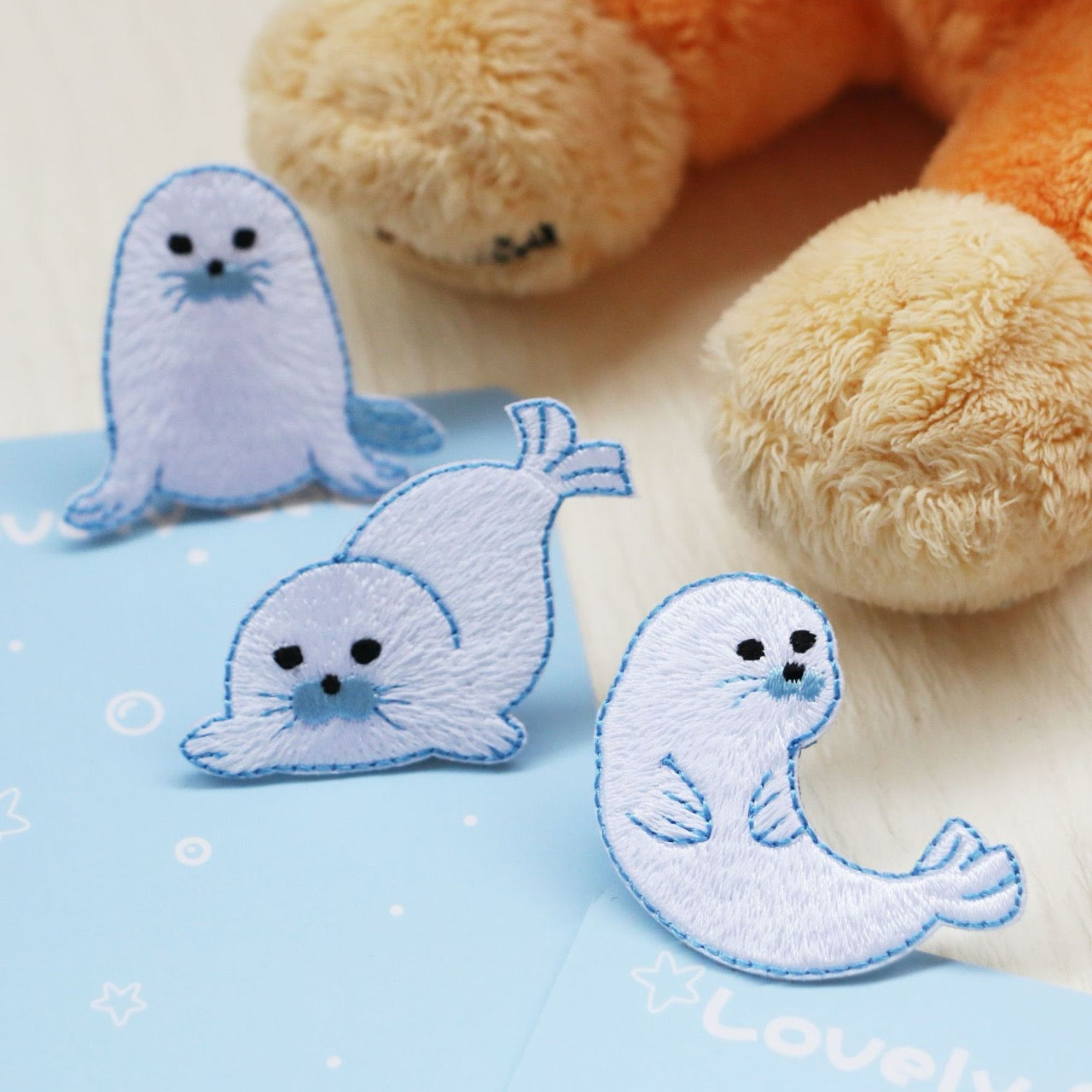 Lovely Seal Embroidered Patches - Multiple Designs Available - CheerCove
