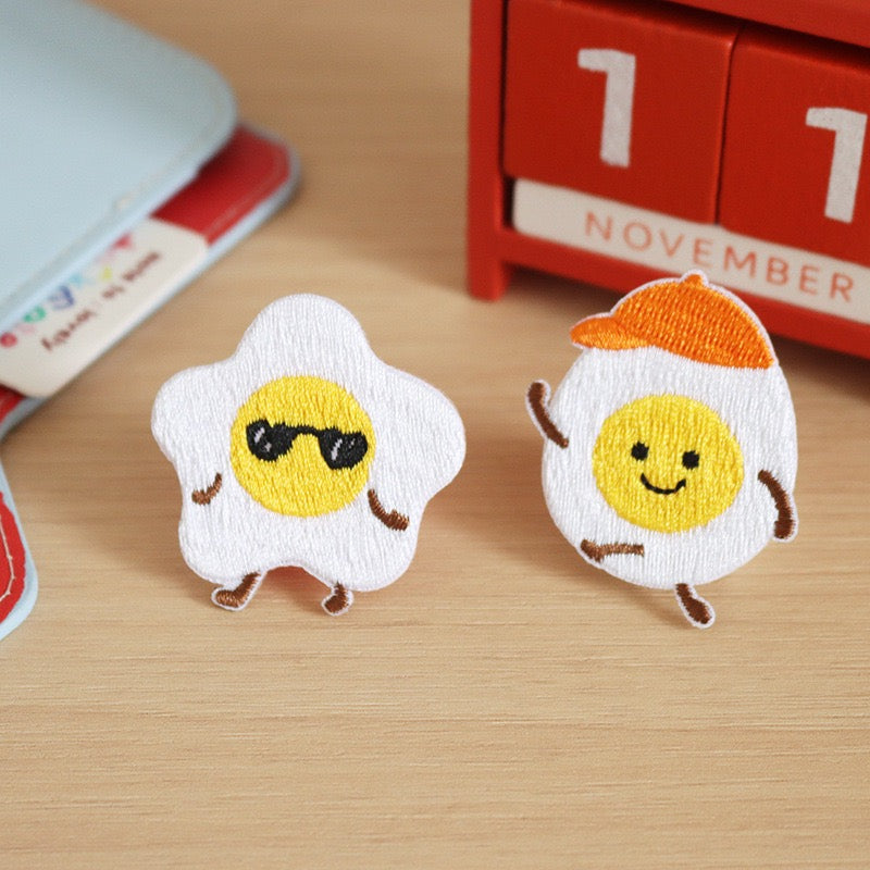 Poached Egg Embroidered Patches - Multiple Designs Available - CheerCove