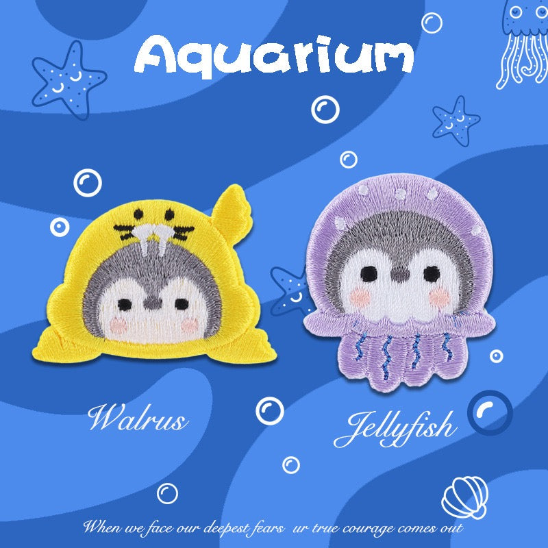 Cute Penguin Embroidered Patches - Multiple Designs Available - CheerCove