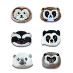 Otter, Panda, Sloth, Raccoon, Beaver, and Raccoon dog Patches(Stick-On)