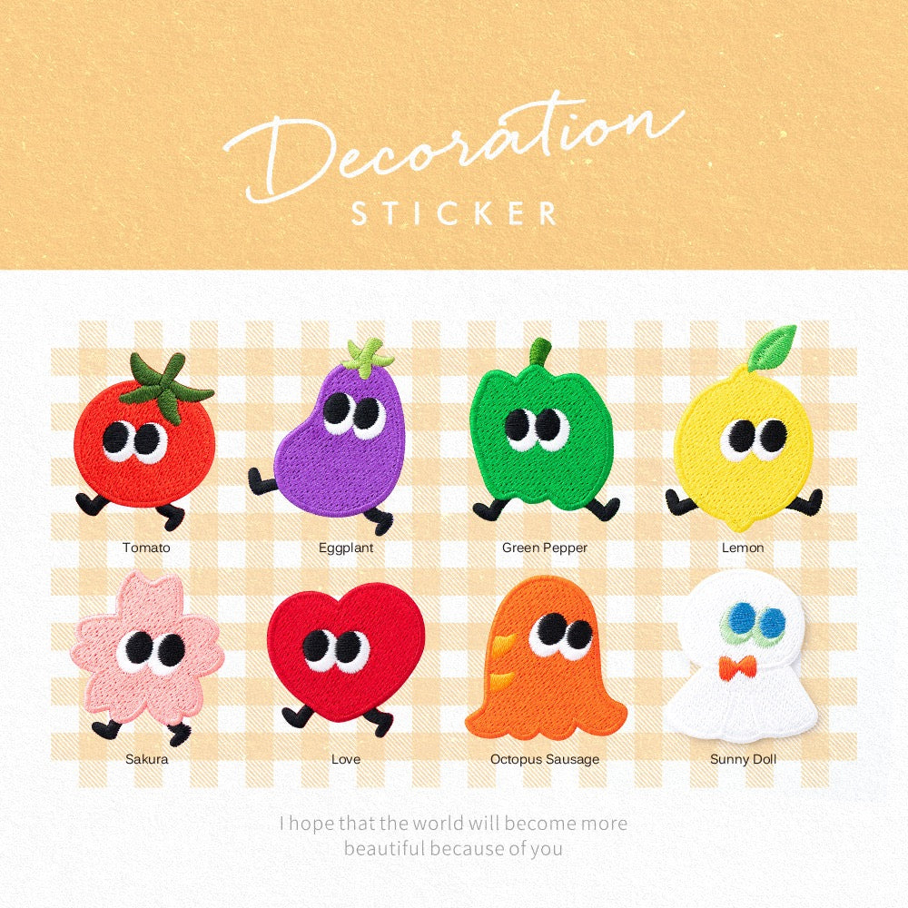 Walking Fruits & Veggies Patches(Stick-On)