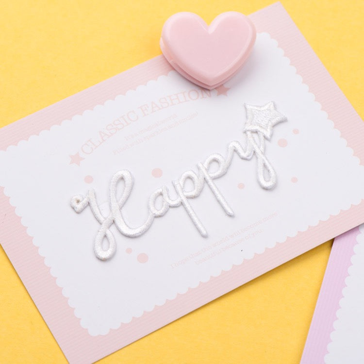 Happy Day Embroidered Patches - Multiple Designs Available - CheerCove
