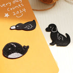 Black Animals ② Embroidered Patches Embroidered Patches - Multiple Designs Available - CheerCove