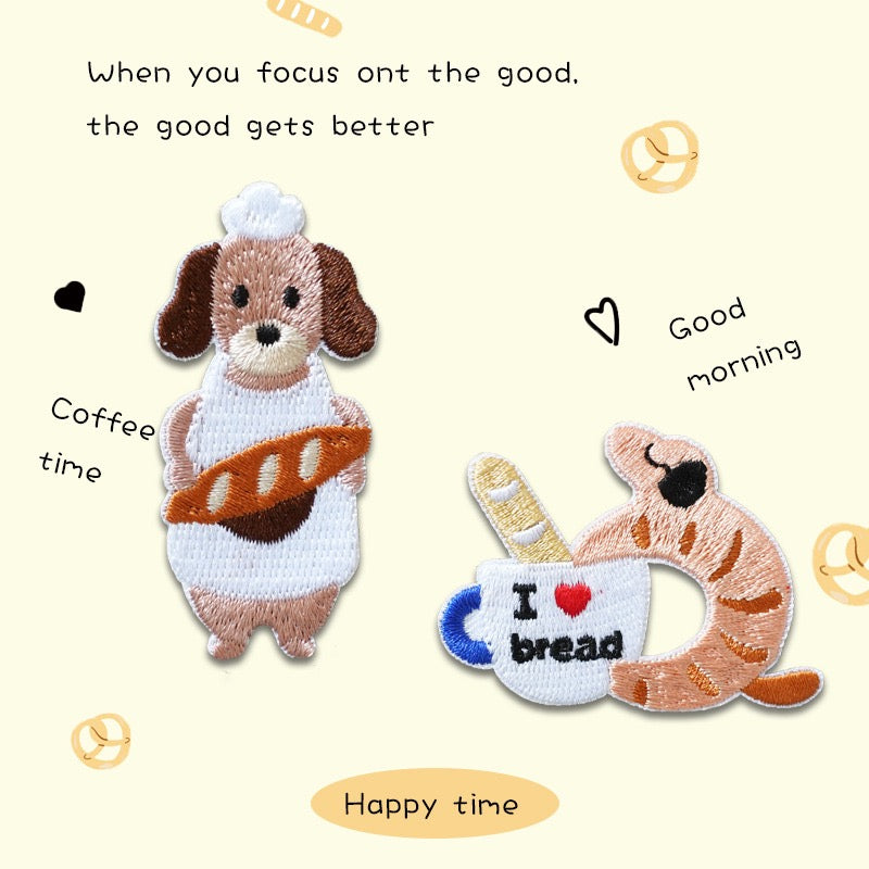 Baking Dog Embroidered Patches - Multiple Designs Available - CheerCove