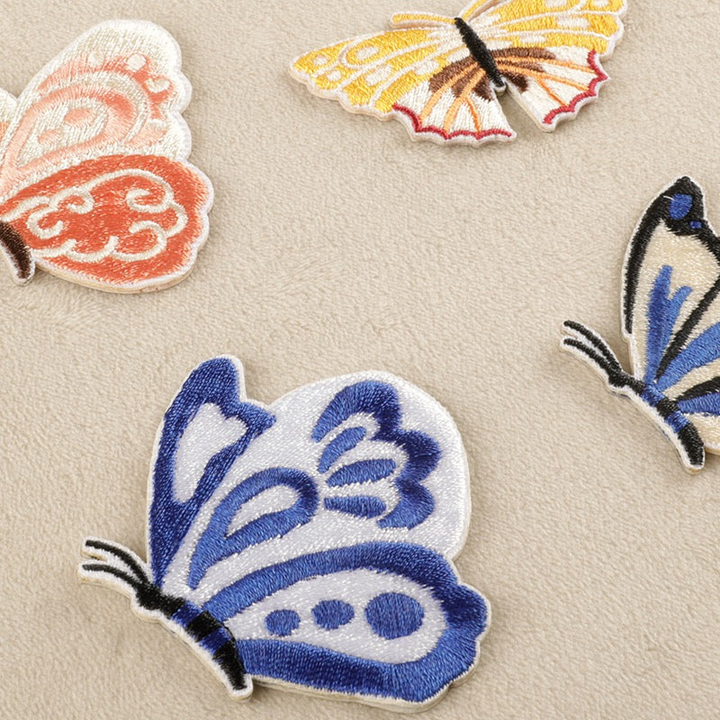 Botanical Butterfly Embroidered Patches - Multiple Designs Available - CheerCove
