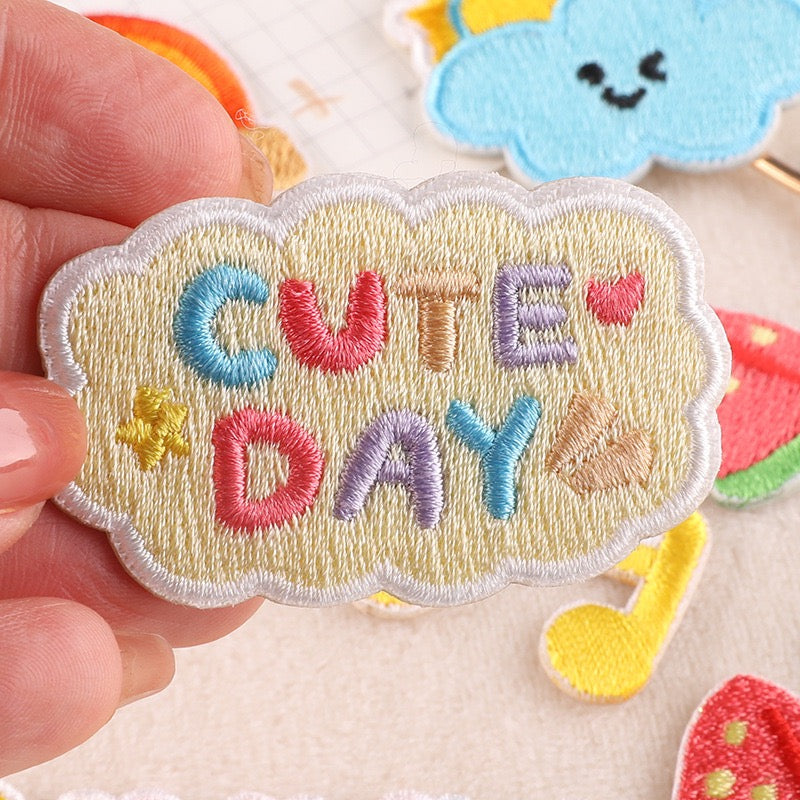Wonderful Day Embroidered Patches - Multiple Designs Available - CheerCove