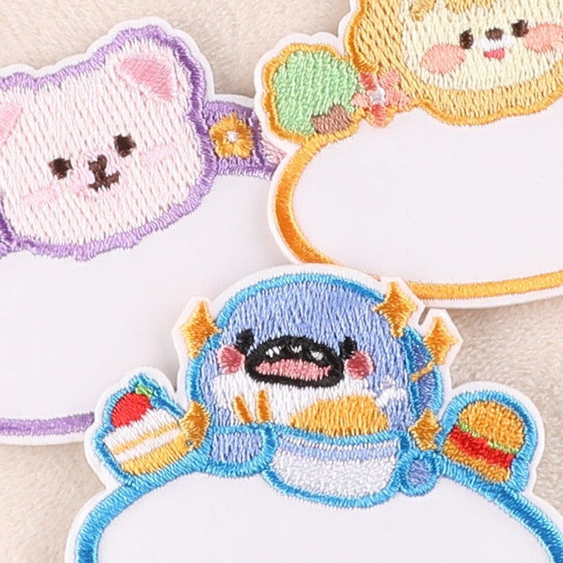 Write-On Name Embroidered Patches ② - Multiple Designs Available - CheerCove
