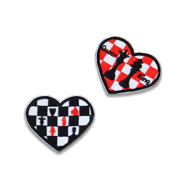 Chess Heart Piece Patches(Stick-On) - CheerCove