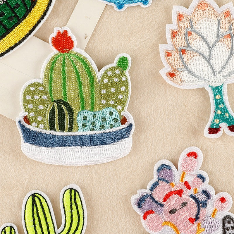 Cactus Embroidered Patches - Multiple Designs Available - CheerCove