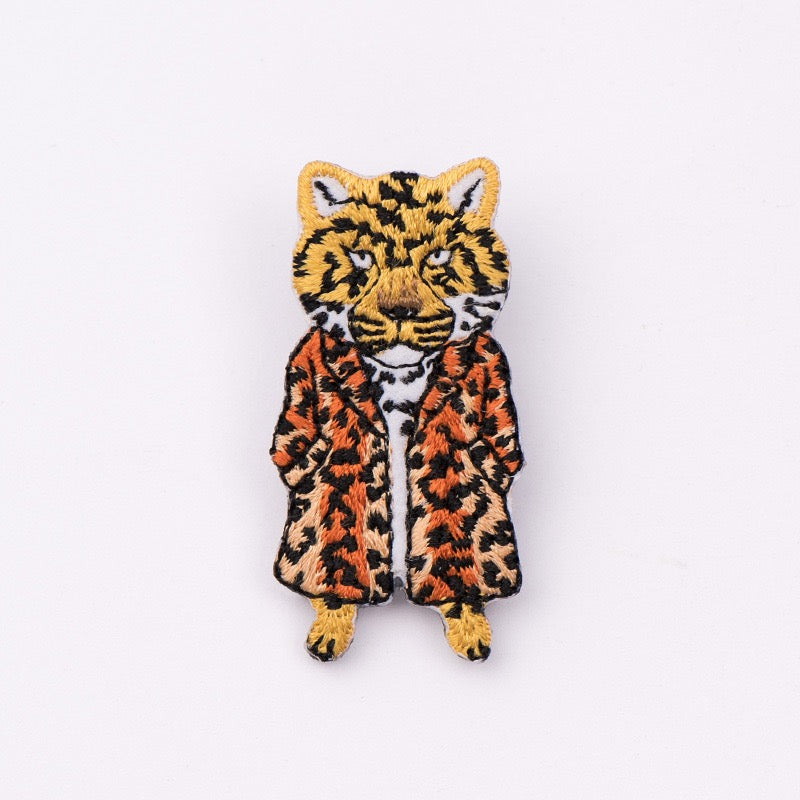 Tiger Fur Coat Embroidered Patch - CheerCove