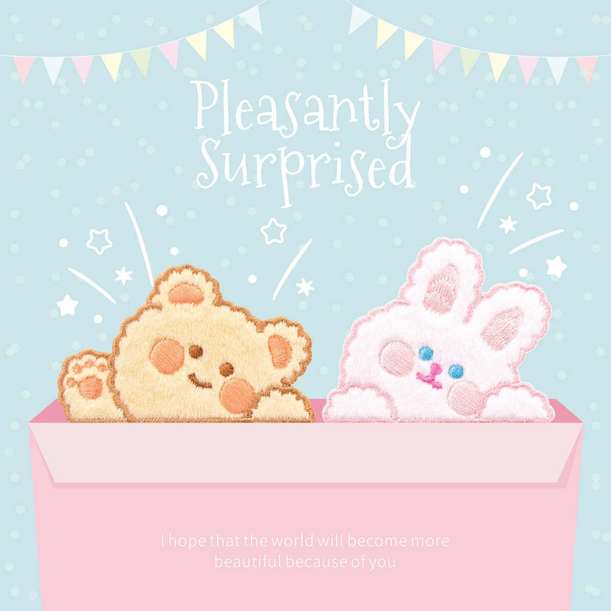 Sweet Dream Rabbit and Bear Embroidered Patches - Multiple Designs Available - CheerCove