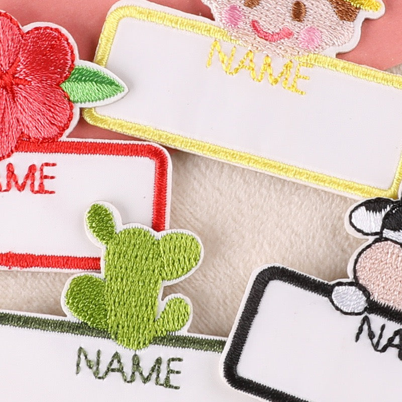 Write-On Name Embroidered Patches ① - Multiple Designs Available - CheerCove