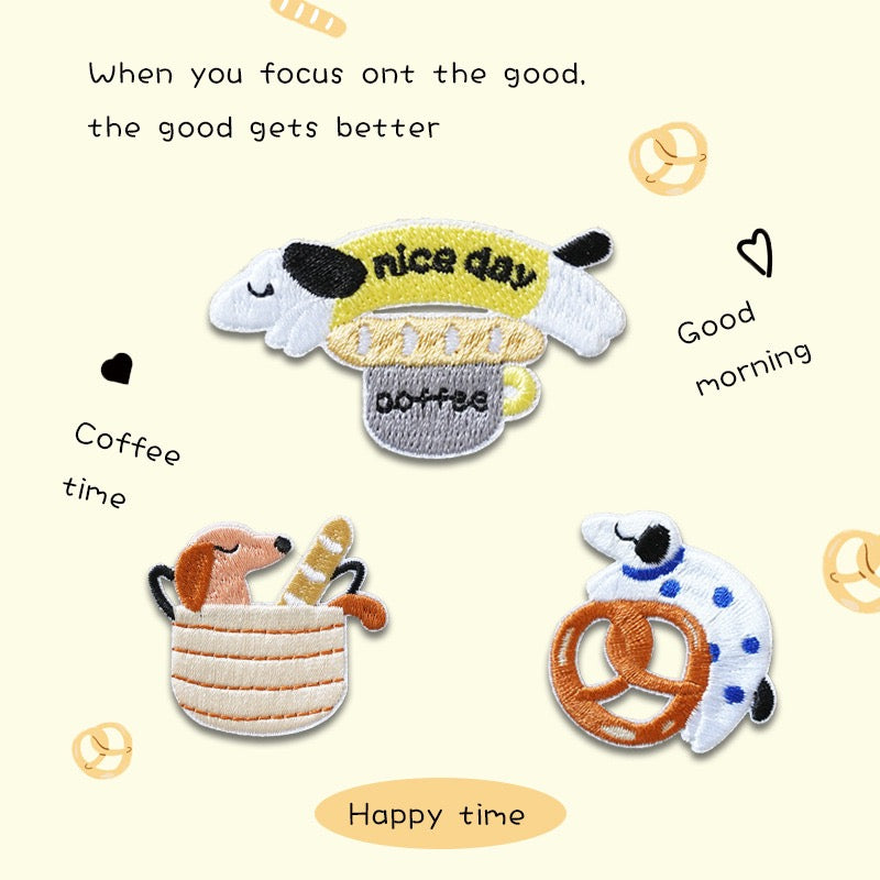 Baking Dog Embroidered Patches - Multiple Designs Available - CheerCove