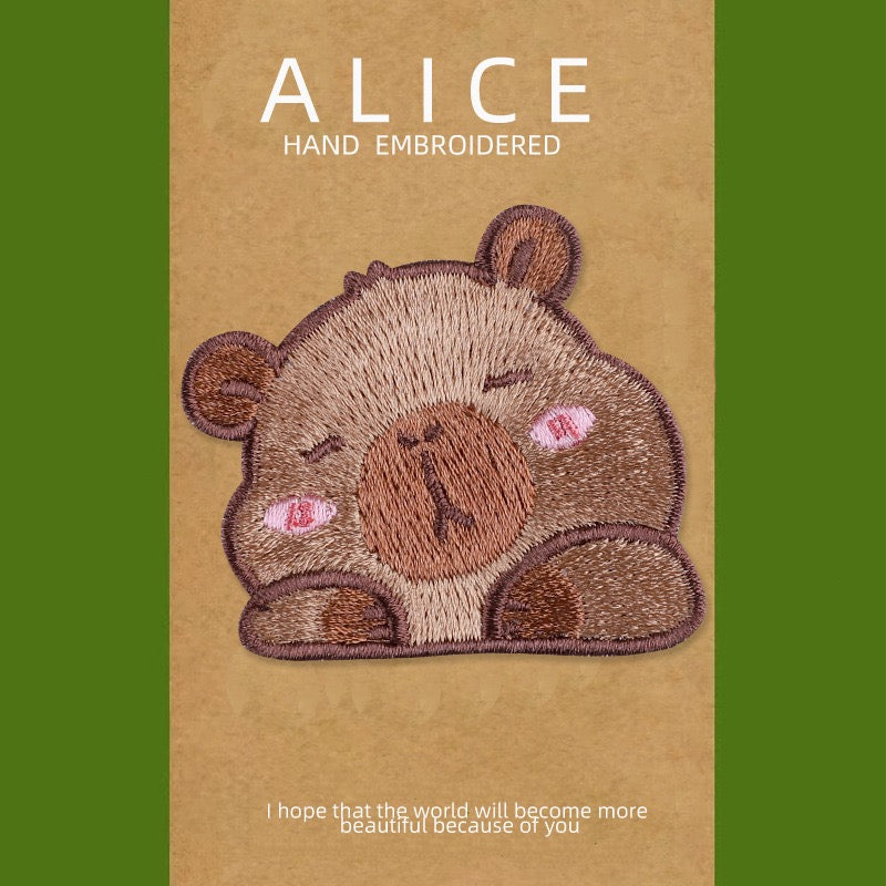 Derpy Capybara Patches (Stick-On)