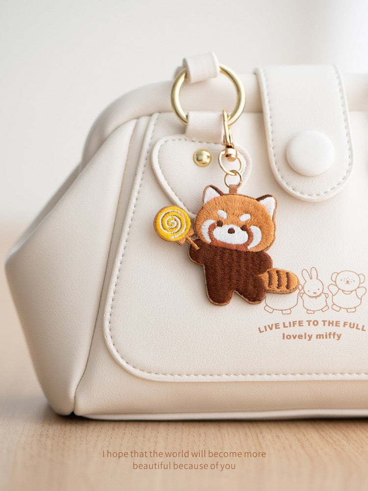 Embroidered Cute Red Panda Charm - Multiple Designs Available - CheerCove