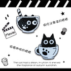 Cat in Cup Embroidered Patches - Multiple Designs Available - CheerCove
