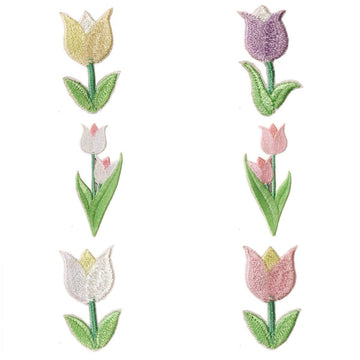Tulip Embroidered Patches - CheerCove