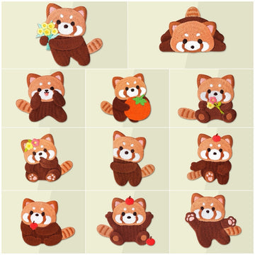 Adorable Red Panda Embroidered Patches - CheerCove