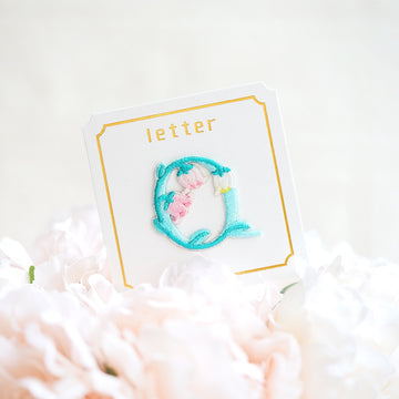 Cute Floral Alphabet Patches(Stick-On)