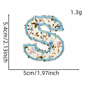 Floral Alphabet Embroidered Patches - CheerCove
